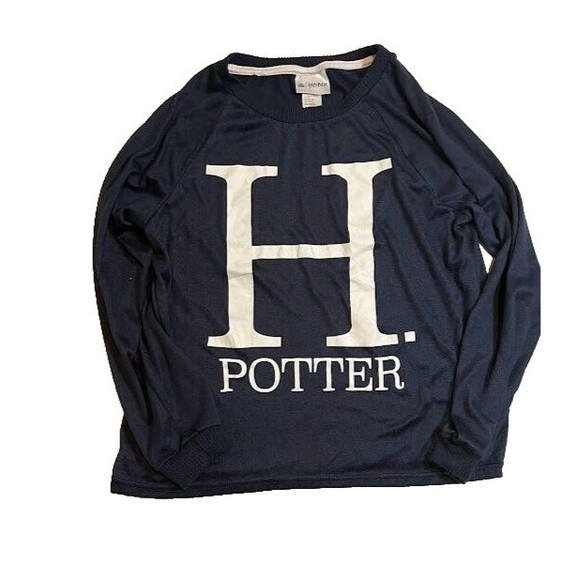 Harry Potter Blue Women's Cosplay Cozycore Pajama Top SZ M - Picture 1 of 4